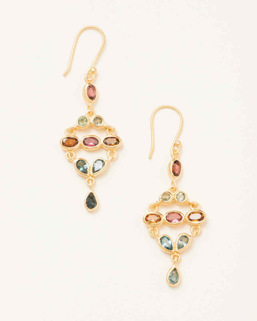 Celeste earrings in tourmaline