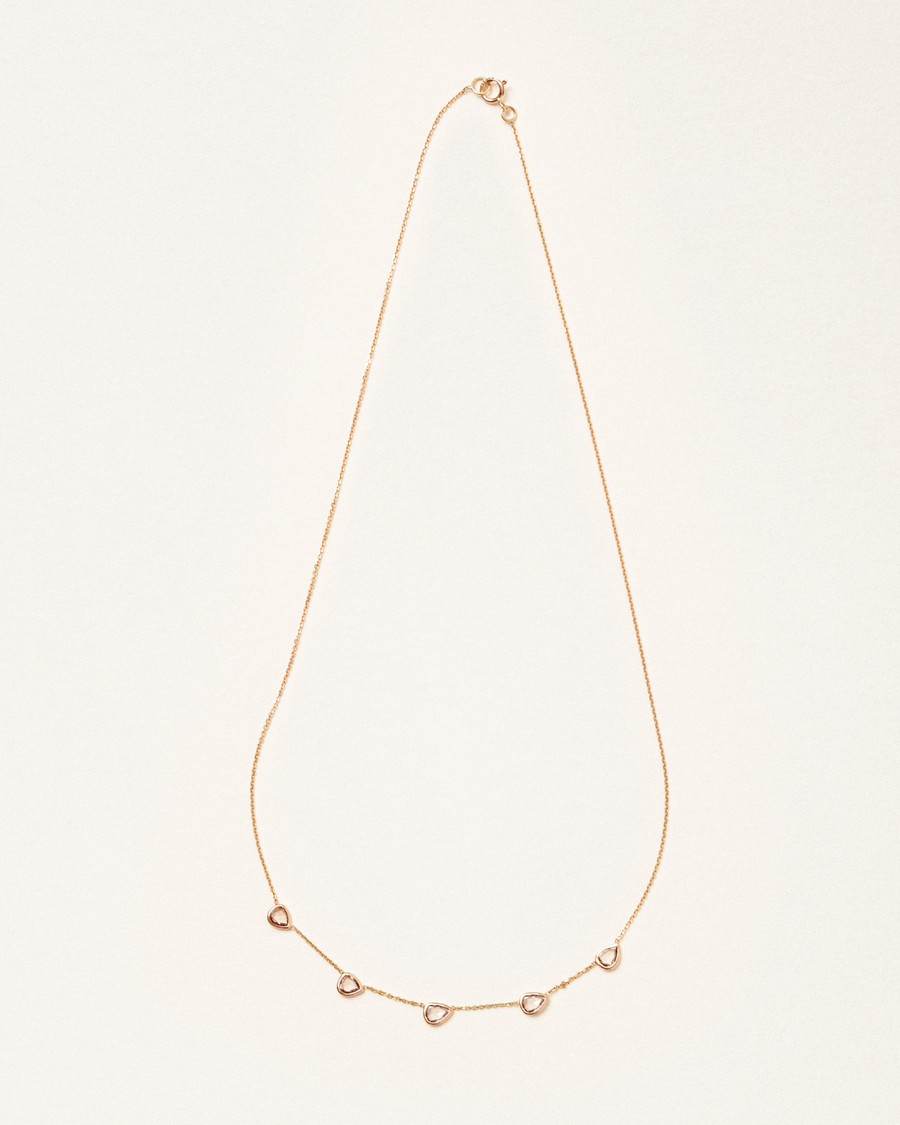 Bea diamond necklace - 18 carat solid gold