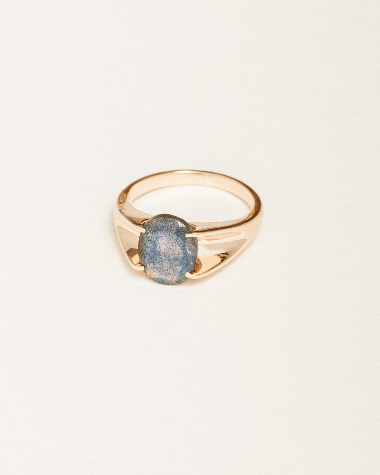 Elgin statement ring labradorite vermeil