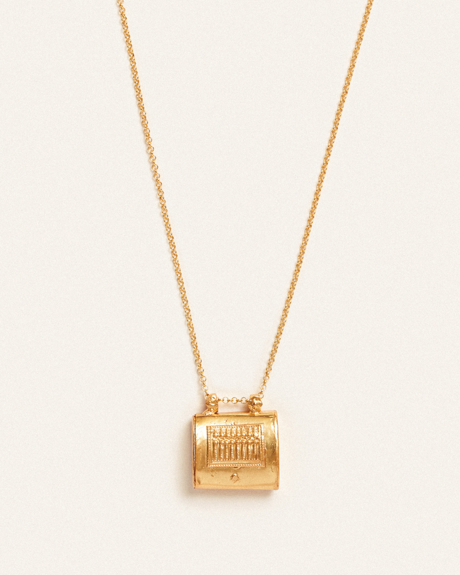 Amulet of sisterhood gold antique pendant
