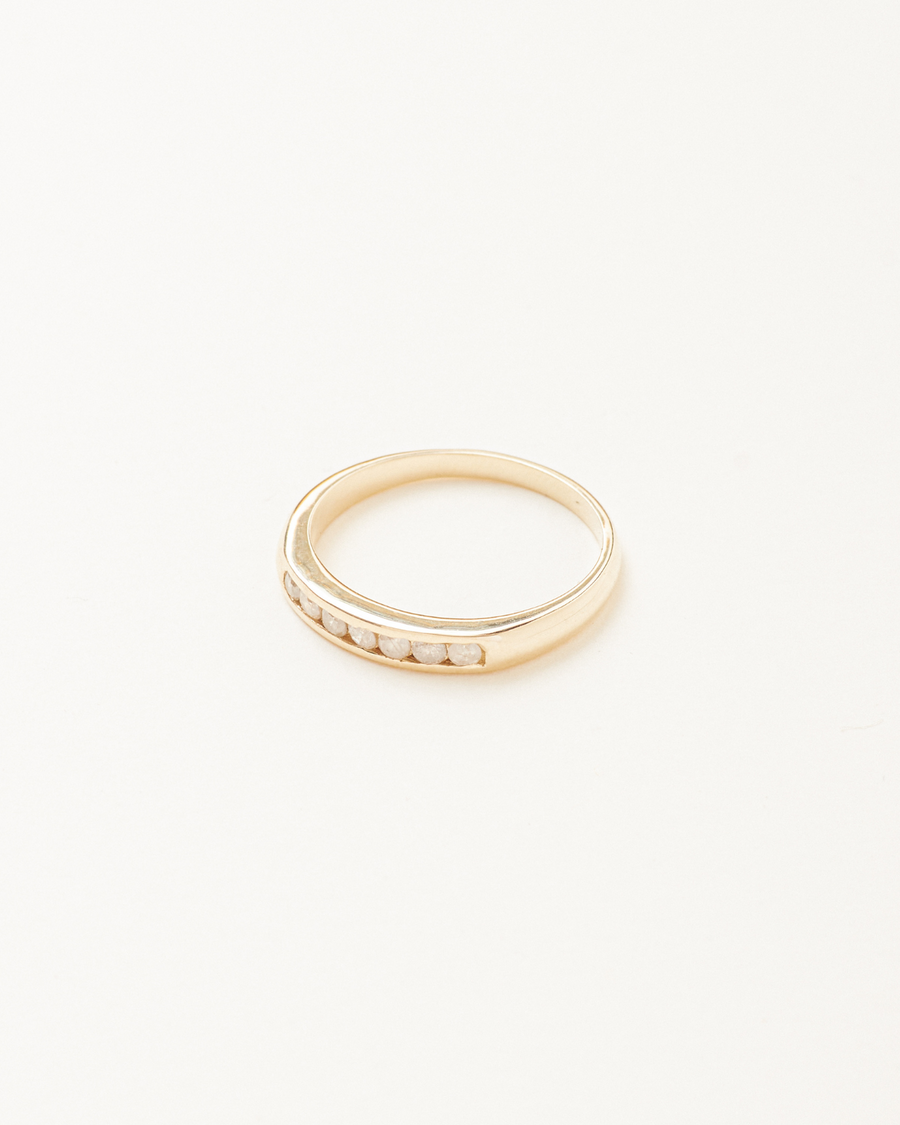 Zest ring with diamonds - solid gold