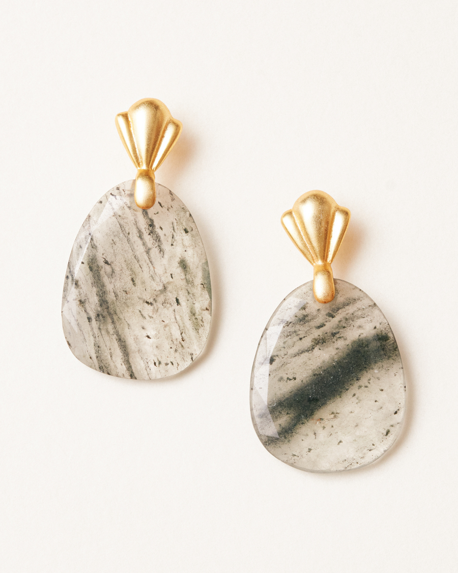 Dendrite curio earrings