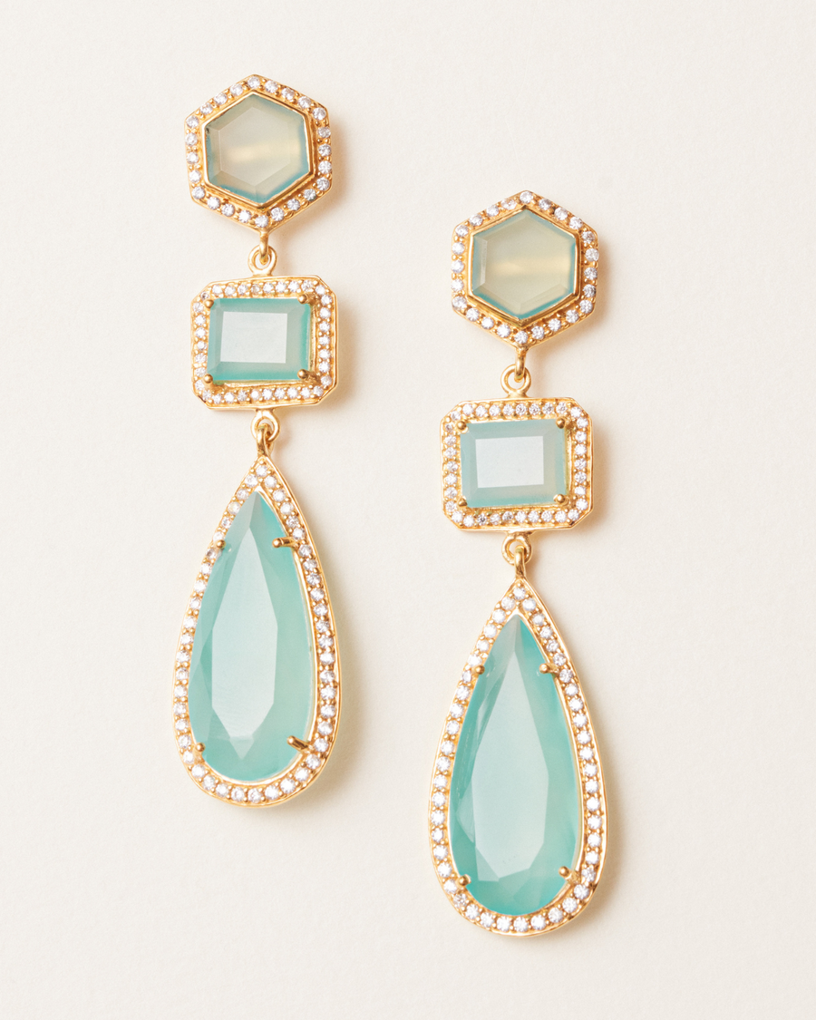 Aqua 2025 statement earrings