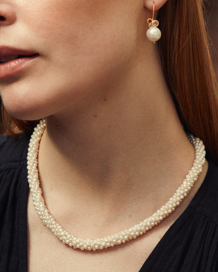 Mabel statement pearl necklace