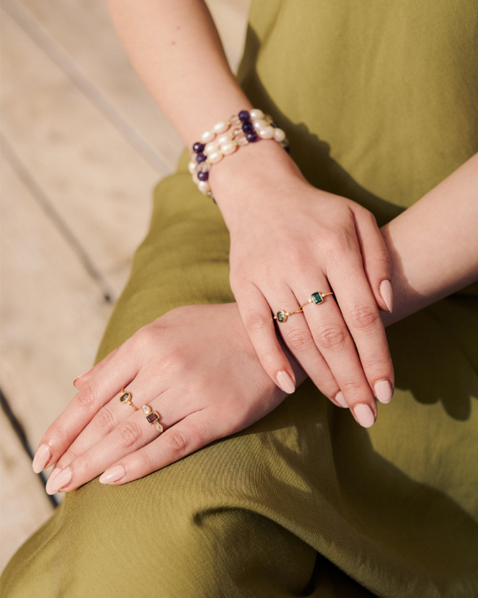 Modern and vintage rings.