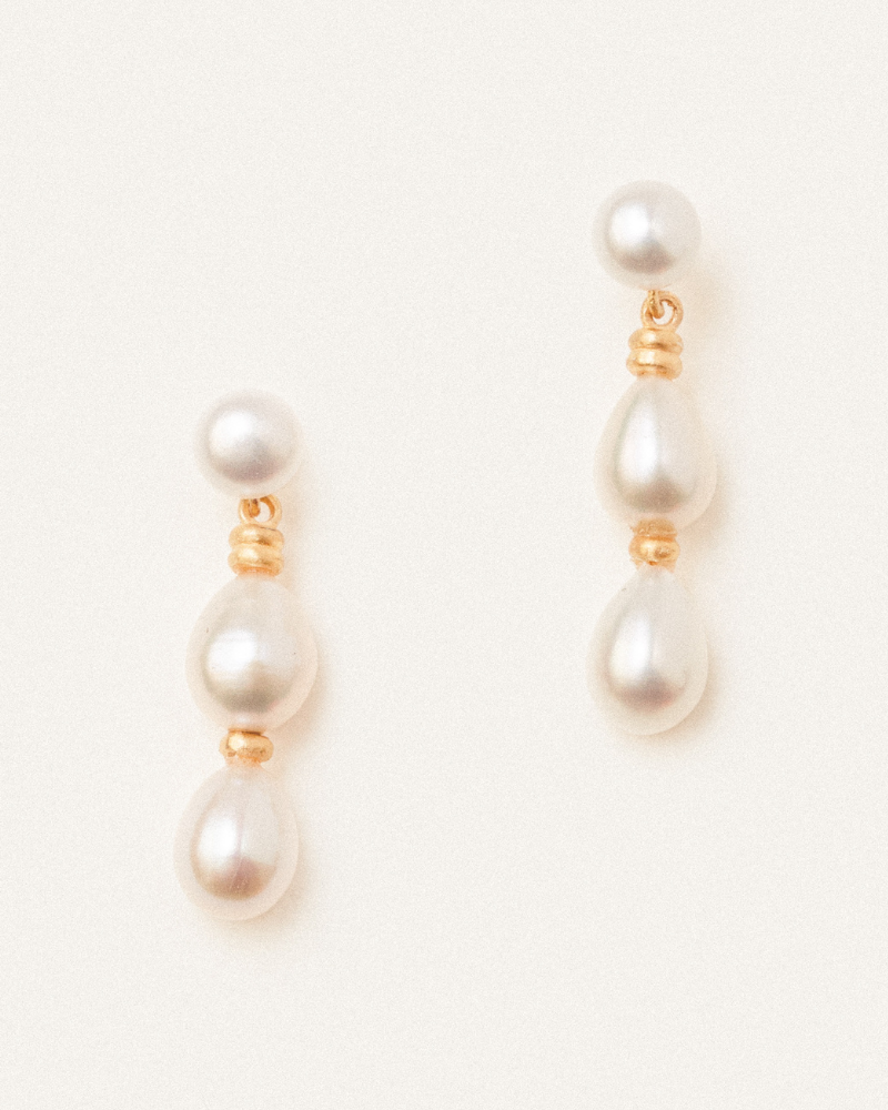 Patsy earrings with pearl - pre-order