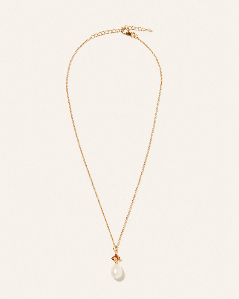 Florence necklace with tourmaline and pearl