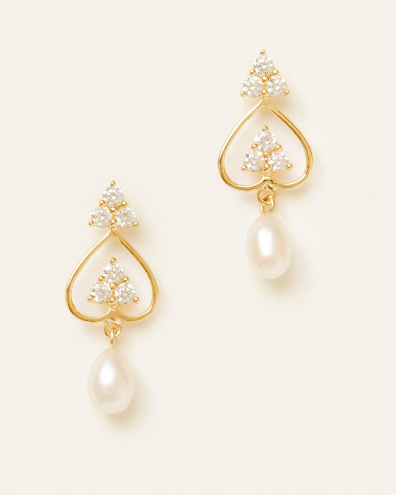Angelica earrings with pearl