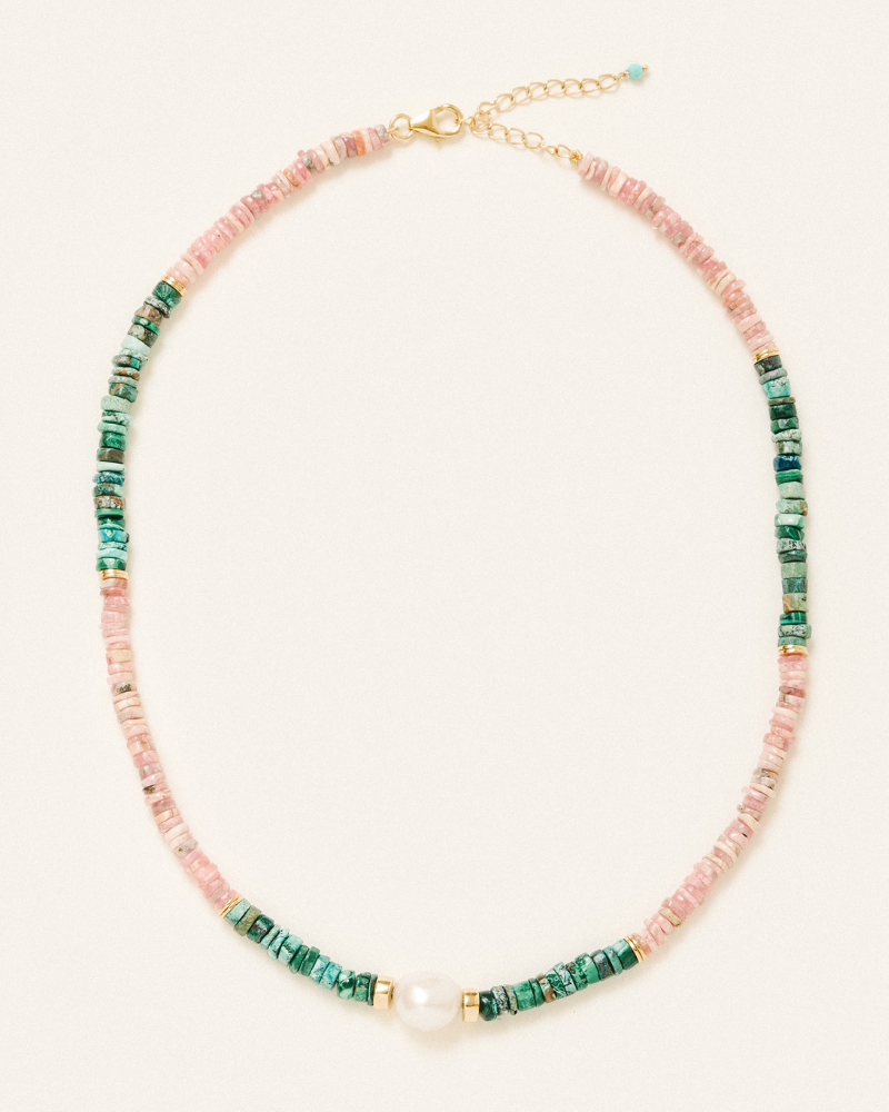 Valentina necklace rhodochrosite