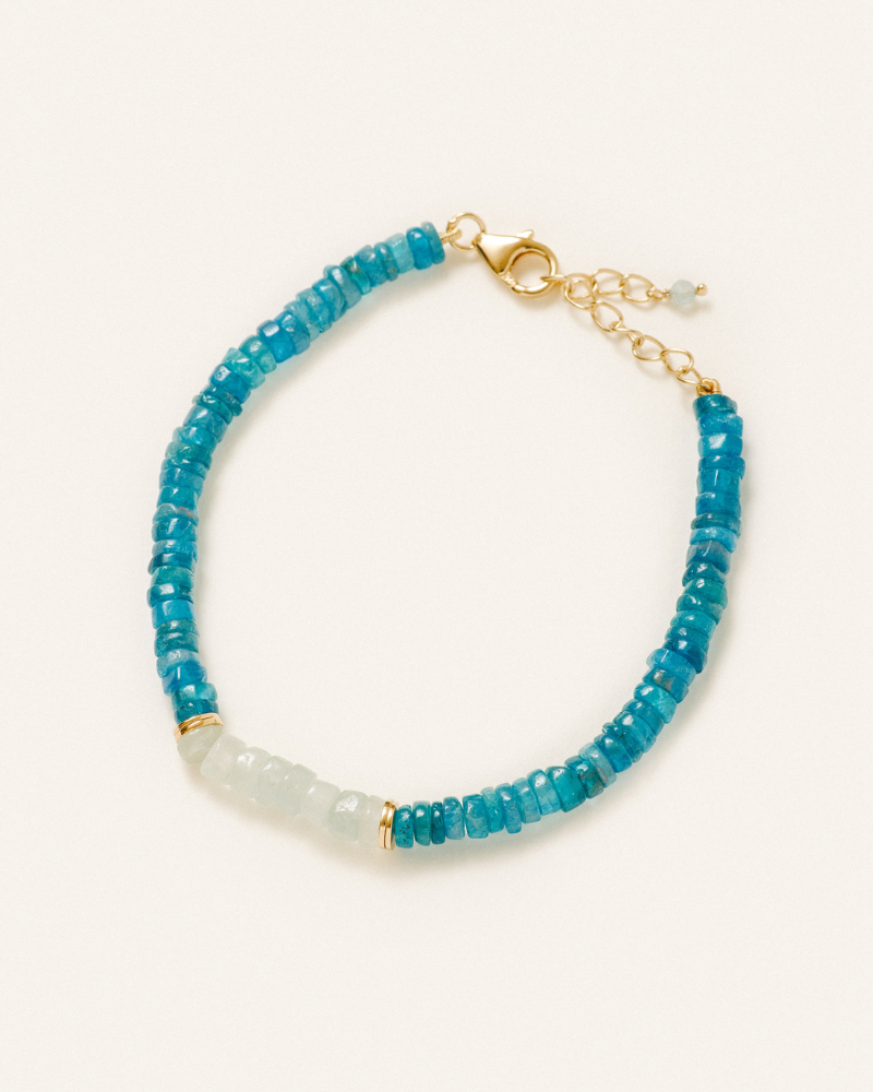 Sigrid bracelet apatite aquamarine