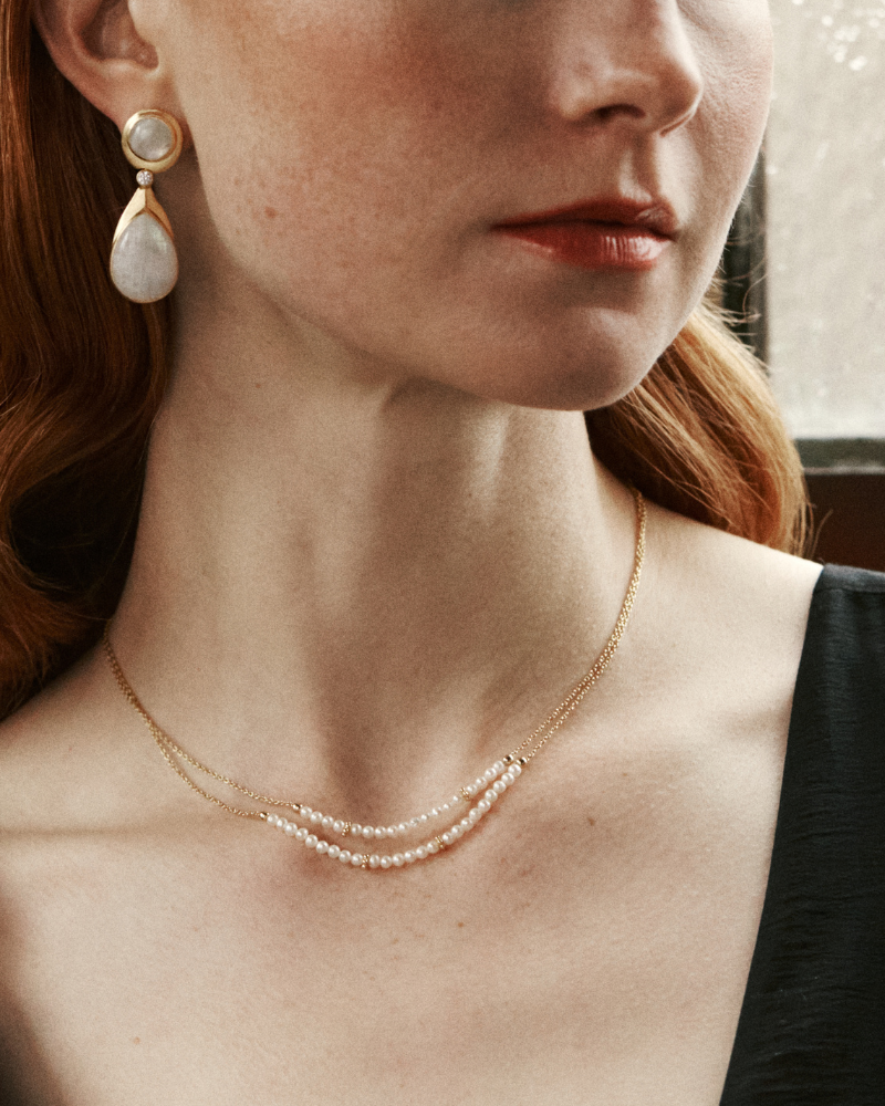 Firle necklace with pearls