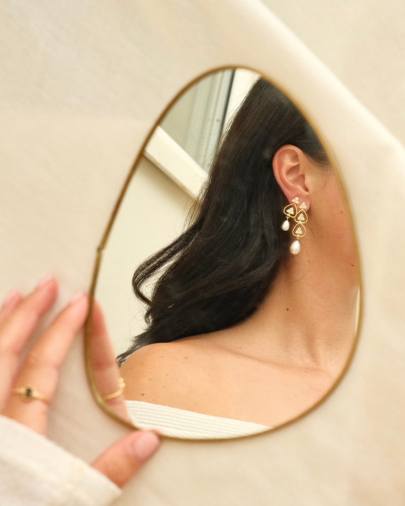 Angelica earrings with pearl