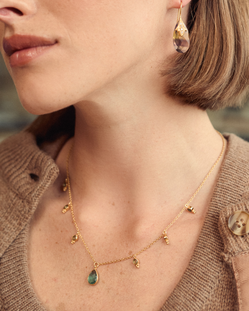 Krista necklace with apatite - pre-order