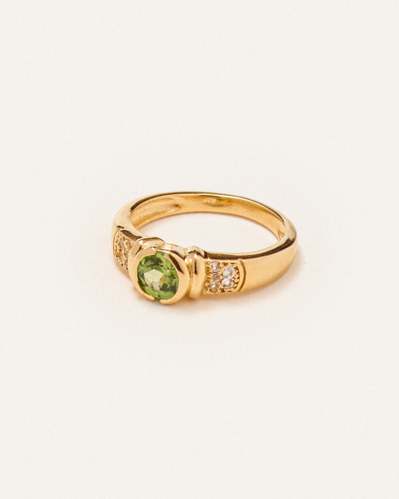 Alba ring peridot vermeil