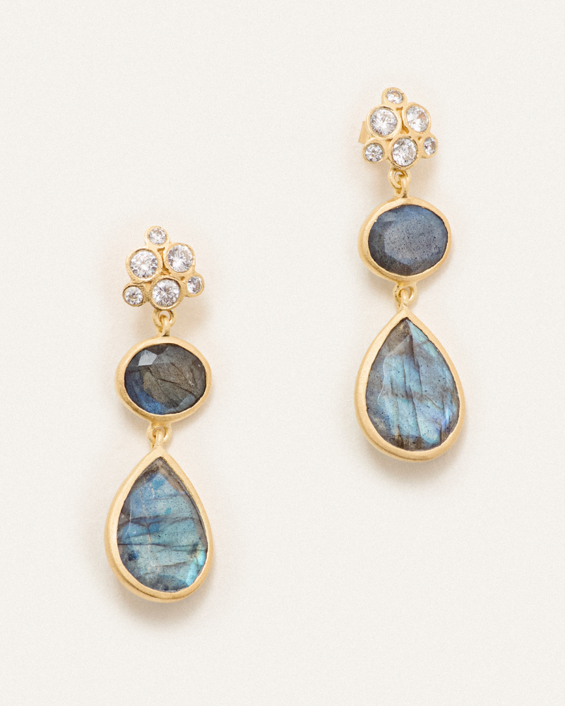 Elodie earrings labradorite
