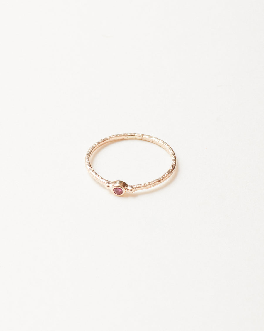 Ruby trilogy rings - 9 carat solid gold