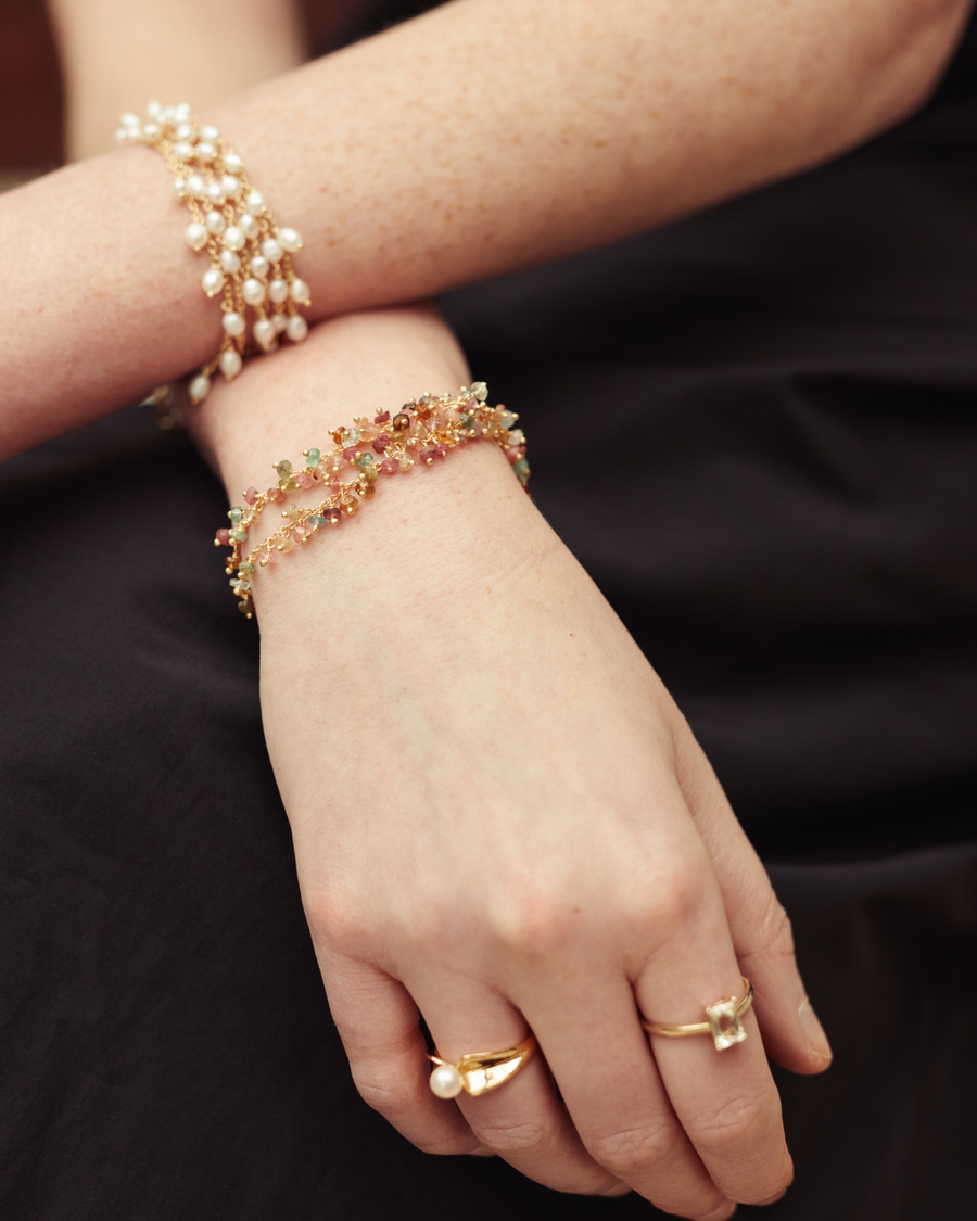 Sadie bracelet with tourmaline